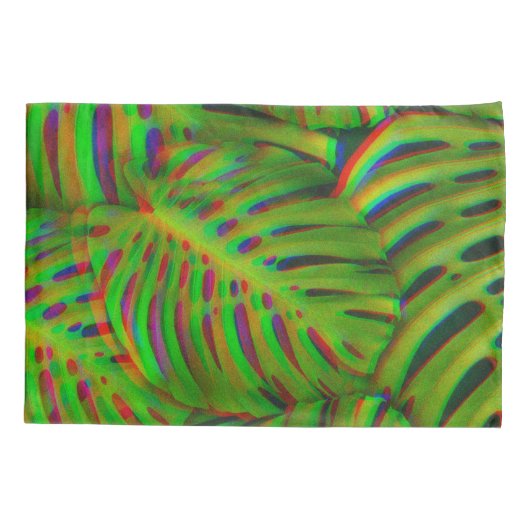 Rainbow-Blätter Kissenbezug (Rückseite)