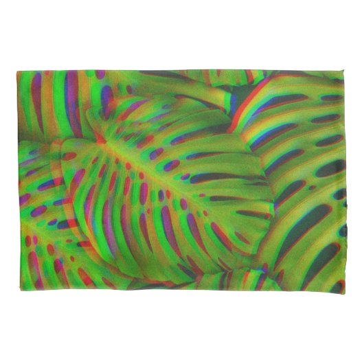 Rainbow-Blätter Kissenbezug (Vorderseite)