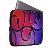 Rainbow-Blätter Laptopschutzhülle (Vorne Rechts)