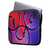 Rainbow-Blätter Laptopschutzhülle (Vorderseite Links)