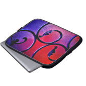 Rainbow-Blätter Laptopschutzhülle (Vorne Knopf)