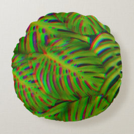 Rainbow-Blätter Rundes Kissen