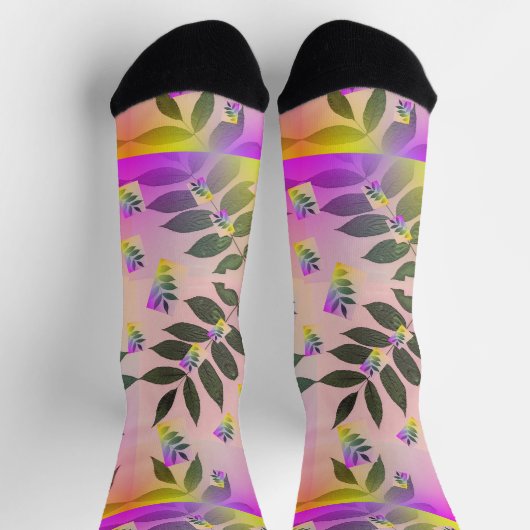 Rainbow-Blätter Socken (Oben)