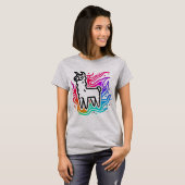 Rainbow Blaze Llama T-Shirt (Vorne ganz)