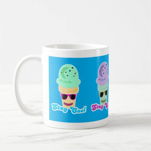 Rainbow Bleibe Coole Cone Pals Kaffeetasse (Links)