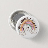 Rainbow Bleibe Spooky Button (Vorne & Hinten)