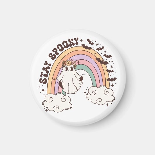 Rainbow Bleibe Spooky Magnet (Vorne)