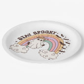 Rainbow Bleibe Spooky Pappteller (Schrägansicht)
