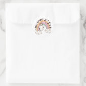 Rainbow Bleibe Spooky Runder Aufkleber (Tasche)