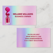 Rainbow Blend | Polnischer Nagellack Visitenkarte (Vorne/Hinten)