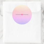 Rainbow-Blende Runder Aufkleber (Tasche)