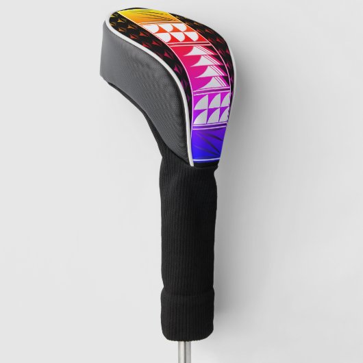 Rainbow Blessed Feathers Golf Headcover (angewinkelt)