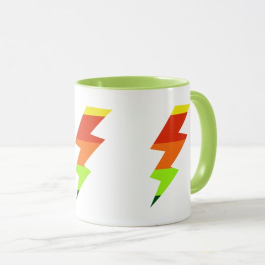 Rainbow-Blitzschlag Tasse (VorderseiteRechts)