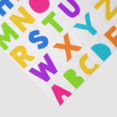 Rainbow Block Letter Alphabet Tissue Paper Seidenpapier (Ausschnitt)