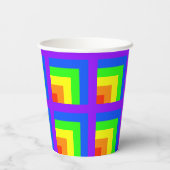 Rainbow Block Party Cups - Set 3 Pappbecher (Rückseite)