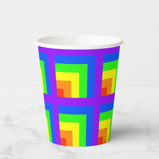 Rainbow Block Party Cups - Set 3 Pappbecher (Links)