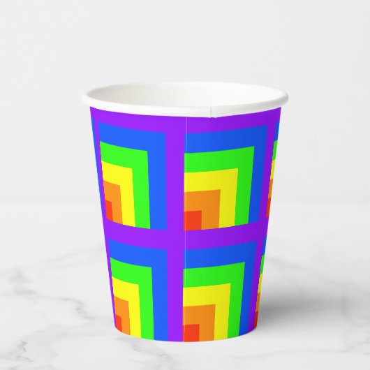 Rainbow Block Party Cups - Set 3 Pappbecher (Rechts)