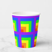 Rainbow Block Party Cups - Set 3 Pappbecher (Vorderseite)