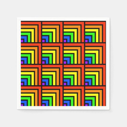 Rainbow Blocks Napkins Serviette (Vorderseite)