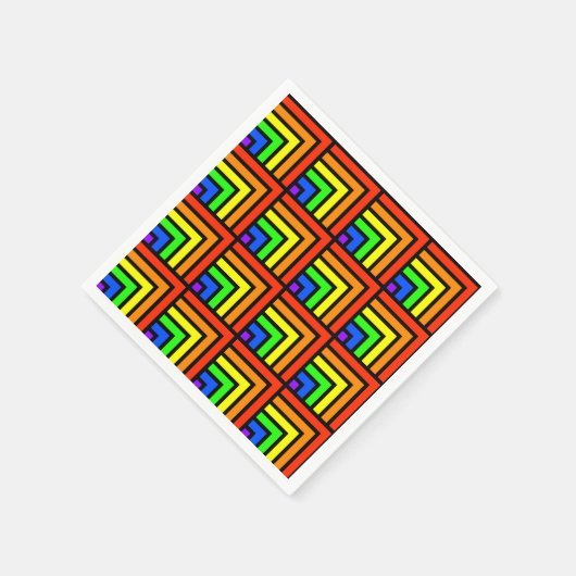 Rainbow Blocks Napkins Serviette (Ecke)