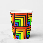 Rainbow Blocks Party Cups - Set 1 Pappbecher (Links)
