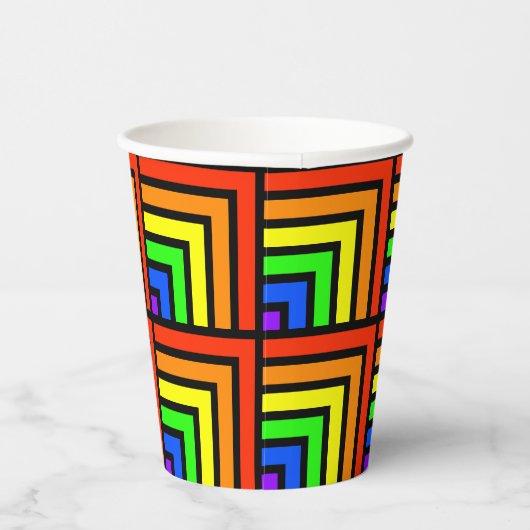 Rainbow Blocks Party Cups - Set 1 Pappbecher (Rechts)