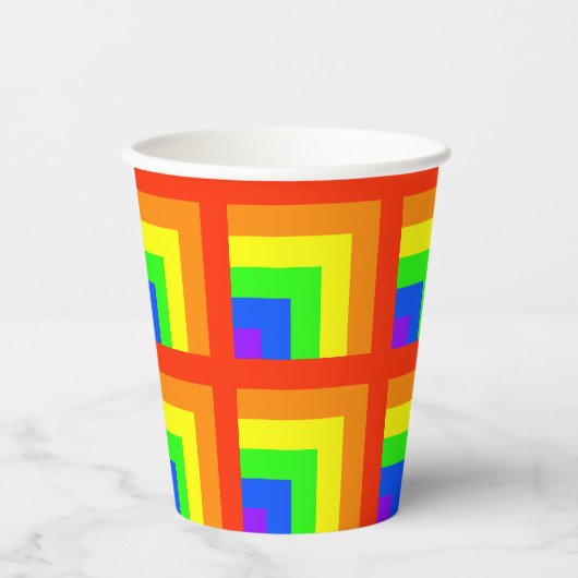 Rainbow Blocks Party Cups - Set 2 Pappbecher (Vorderseite)