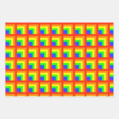 Rainbow Blocks Wrapping Paper Set Geschenkpapier Set (Vorderseite 3)