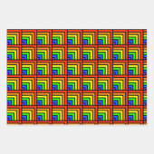 Rainbow Blocks Wrapping Paper Set Geschenkpapier Set (Vorderseite 2)