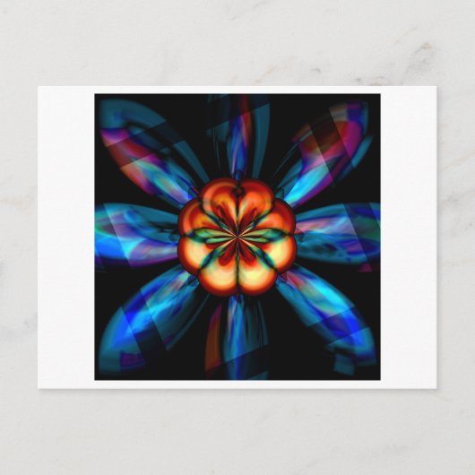 Rainbow Bloom Postkarte (Vorderseite)