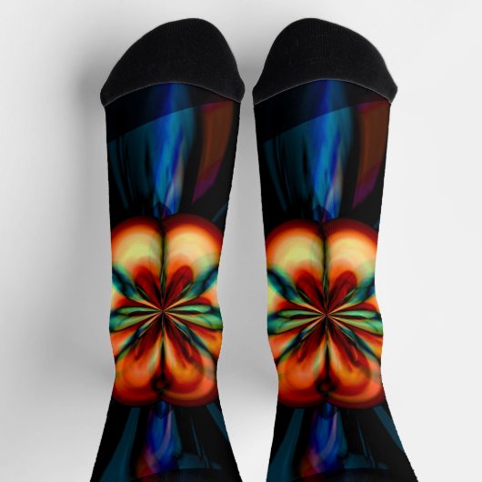 Rainbow Bloom Socken (Oben)