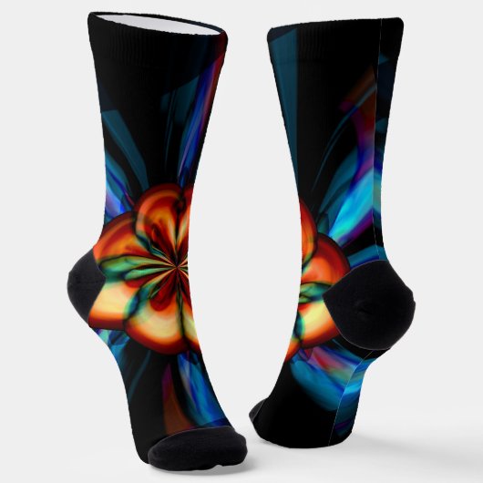 Rainbow Bloom Socken (Gewinkelt)