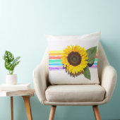 Rainbow Blooming Bright Kissen (Stuhl )