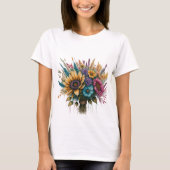 "Rainbow Blooms Bouquet" T-Shirt (Vorderseite)