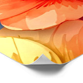 Rainbow Blossom: Eine moderne Symphonie von Farben Poster (Ecke)