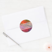 Rainbow Blossom Fraktal Runder Aufkleber (Umschlag)