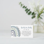 Rainbow Blue Books For Baby Insert Card (Stehend Vorderseite)