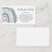 Rainbow Blue Books For Baby Insert Card (Vorne/Hinten)
