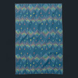 Rainbow Blue Geometric Diamonds Farbenfrohe Prisme Geschirrtuch<br><div class="desc">Dekorieren Sie Ihre Küche mit diesem handgezeichneten,  robusten,  geometrischen Rautenhandtuch. Macht ein großartiges Hauswärme- oder Hochzeitsgeschenk! Sie können ihn anpassen und auch Text hinzufügen. Karo in meinem Shop für viel mehr Farben und Muster!</div>