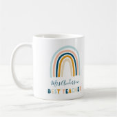 Rainbow blue personalisiert best lehrer kaffeetasse (Links)
