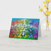 Rainbow Bluebonnets Karte (Gelbe Blume)