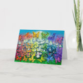 Rainbow Bluebonnets Karte (Vorderseite)