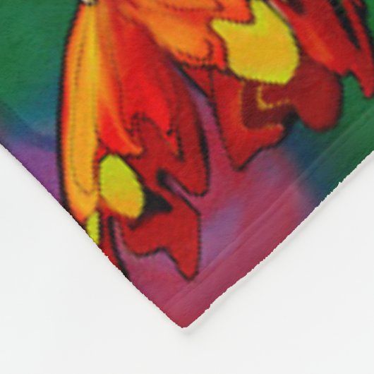 Rainbow Bluebonnets Map Fleece Blanket (Ecke)