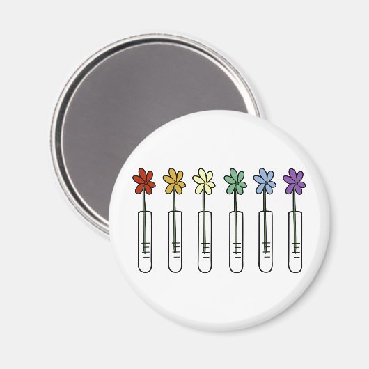 Rainbow Blume and Beaker Scientist Magnet (Vorderseite/Rückseite)