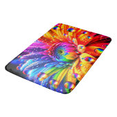 Rainbow-Blume Badematte (Schrägansicht)