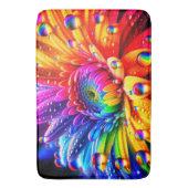 Rainbow-Blume Badematte (Vorderseite Vertikal)