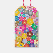 Rainbow-Blume blüht Geschenkmarken Geschenkanhänger (Vorderseite)