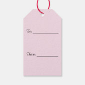 Rainbow-Blume blüht Geschenkmarken Geschenkanhänger (Rückseite)