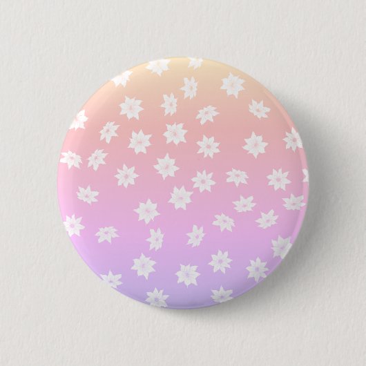 Rainbow-Blume Button (Vorderseite)