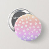 Rainbow-Blume Button (Vorne & Hinten)